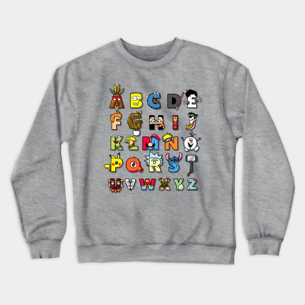 ABC nerd Crewneck Sweatshirt by NemiMakeit